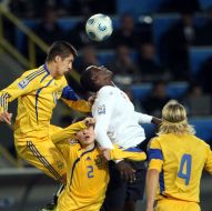 Anatoliy Timoshchuk, Valentin Slyusar, Emil Heski and Yevgeniy Hacheridi