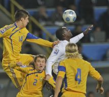 Anatoliy Timoshchuk, Valentin Slyusar, Emil Heski and Yevgeniy Hacheridi