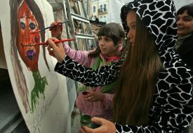 Participants of the festival to the Day of artist
