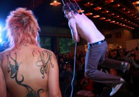 Participants of the festival ”Giper Tattoo-2009”