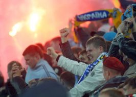 Fans of the national team of Ukraine