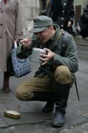 Participant of march of Ukrainian Insurgent Army glory