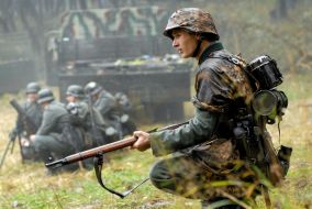 Participants of reconstruction of fight