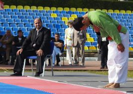 Участник VII Чемпионата мира по борьбе Кураш