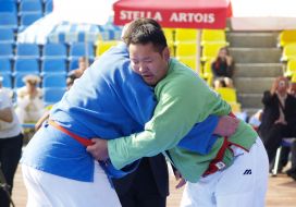 Participants of VII world Cup on the fight of Kurash