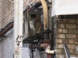 Place of gas pipe explosion