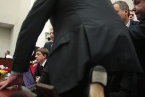 Oles Dovgiy during the collision