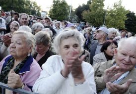 The mass-meeting participants