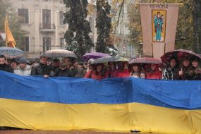 Participants of funeral service