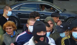 Ukrainian nationalists procession