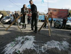 Participant of the protest action