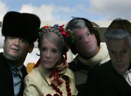 Yuliya Timoshenko, Viktor Yushchenko, Viktor Yanukovich and Vladimir Litvin