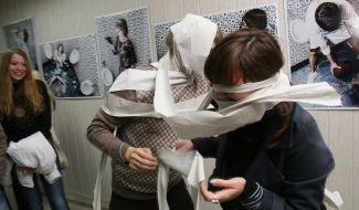 Visitors of exhibition