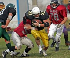 American soccer. FC ”Slavyane” (Kiev) vs. FC ”Varyagi” (Donetsk)