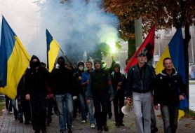 Ukrainian Insurgent Army march participants