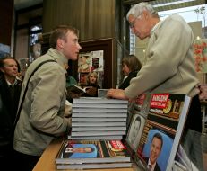 Buyer near a counter