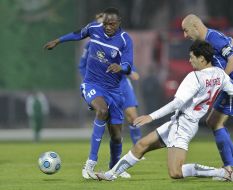 Denis Vasilyev, Lucky Idahor and Vasil Gigiadze