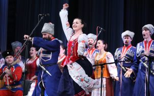 Participants of Kuban cossack choir