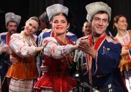Participants of Kuban cossack choir