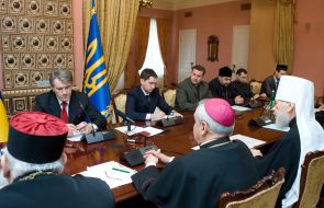 Viktor Yushchenko and Metropolitan Vladimir