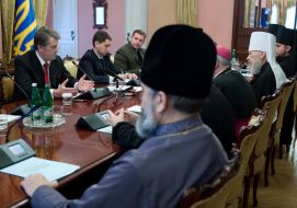 Viktor Yushchenko and Metropolitan Vladimir