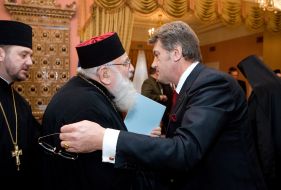 Viktor Yushchenko and Lyubomir Guzar