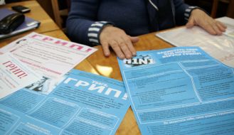 Informative leaflets about a flu