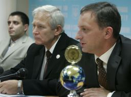 Andrey Martyshko, Yuriy Shcherbina and Aleksandr Artemyev