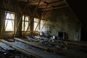 Garbage in one of apartments of  Russov’s house