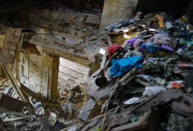 Garbage in one of apartments of  Russov’s house