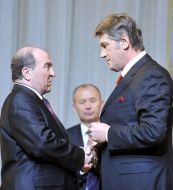 Віктор Ющенко та Леонід Губерський