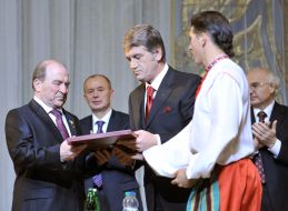 Віктор Ющенко та Леонід Губерський