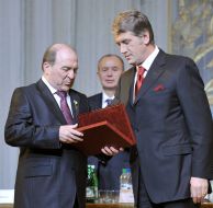 Віктор Ющенко та Леонід Губерський