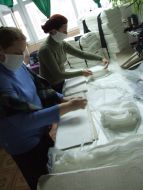 Изготовление марлевых повязок