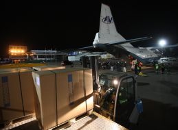 Employees of air-port