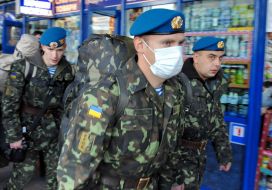 Peacemakers go to the station