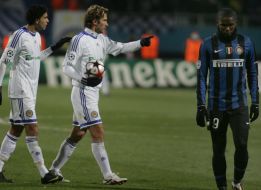 Gerson Magrao, Andrey Shevchenko and Samuel Eto’o
