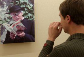 Visitor of exhibition