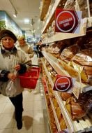 Stand with bread