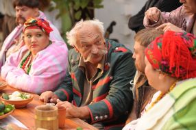 Artists are at table