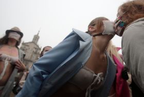 Активистка женского движения ”FEMEN”