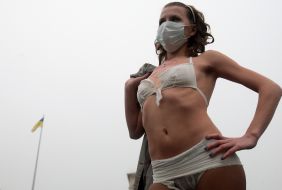 Активистка женского движения ”FEMEN”