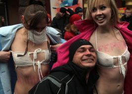 Активистки женского движения ”FEMEN”