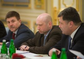 Иван Васюник, Александр Турчинов и Петр Порошенко