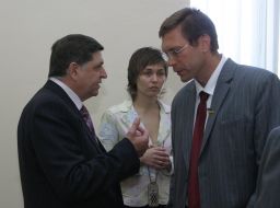 Ivan Lazarenko, Oleg Lazarenko and Viktoriya Shilova