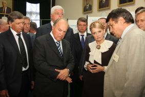 Yuliya Timoshenko, Ivan Lazarenko and Ivan Kirilenko