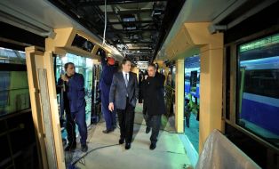 Victor Yushchenko at the wagon works