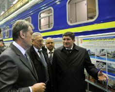 Victor Yushchenko at the wagon works