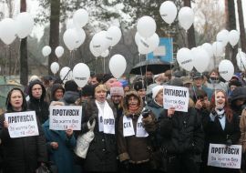 Participants of picket