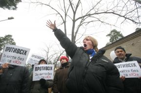 Participants of picket